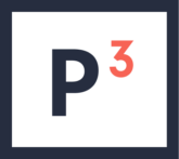 Letter P and number 3