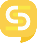 Stylized letter S inside of a talk bubble